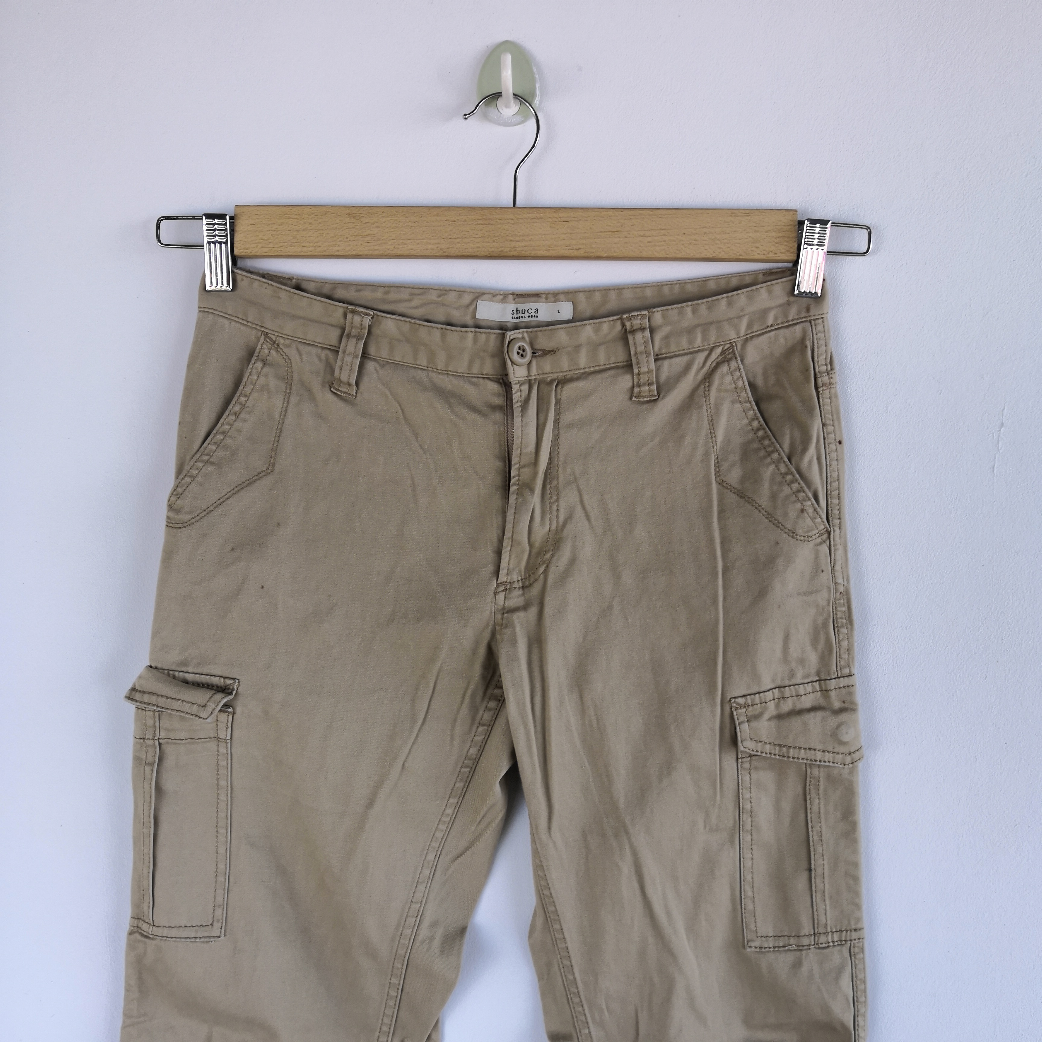 Vintage - Shuca Japanese Cargo Pants Multi Pocket Trousers Pants - 3