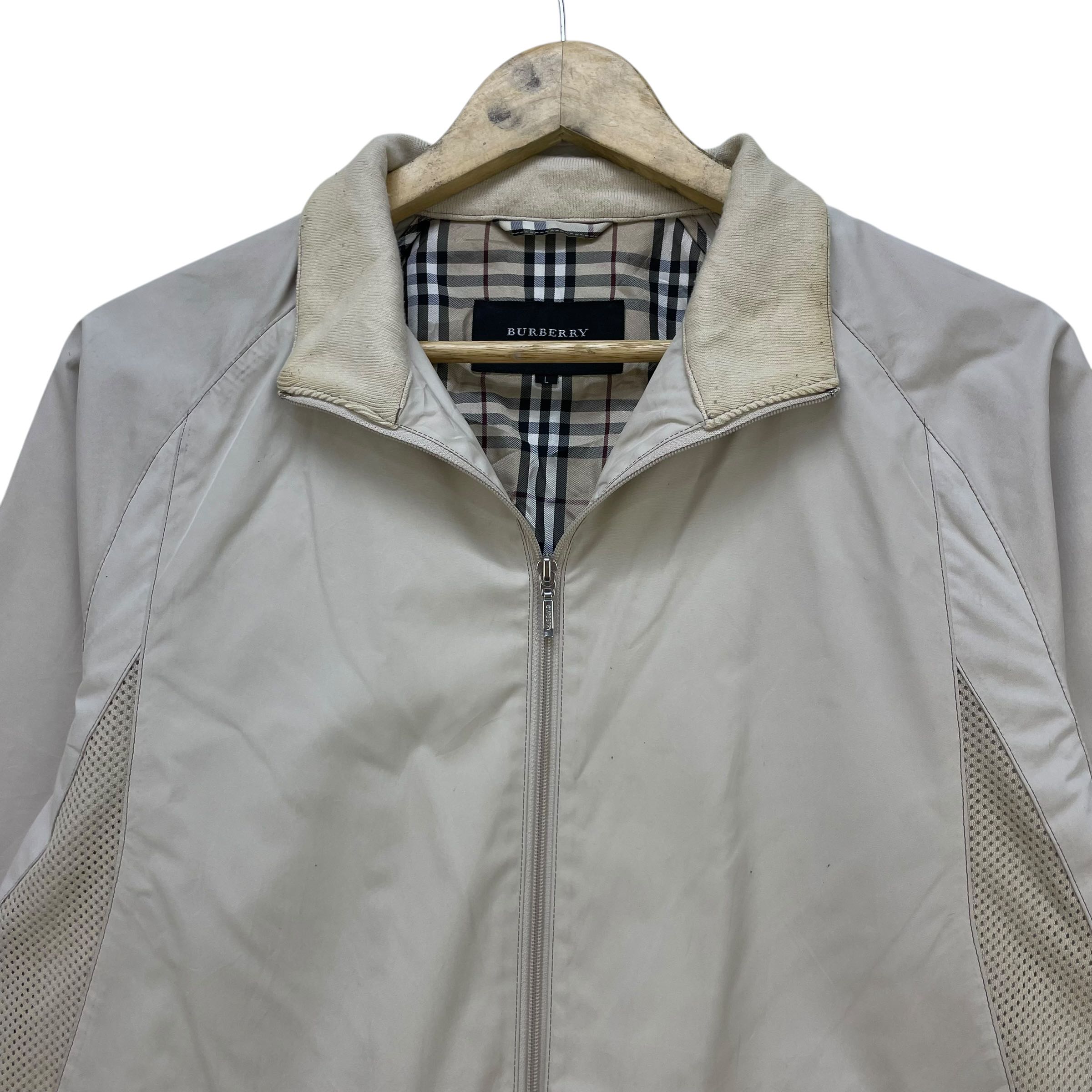 Vintage Burberrys Black Label Half Nova Check Size Large - 4
