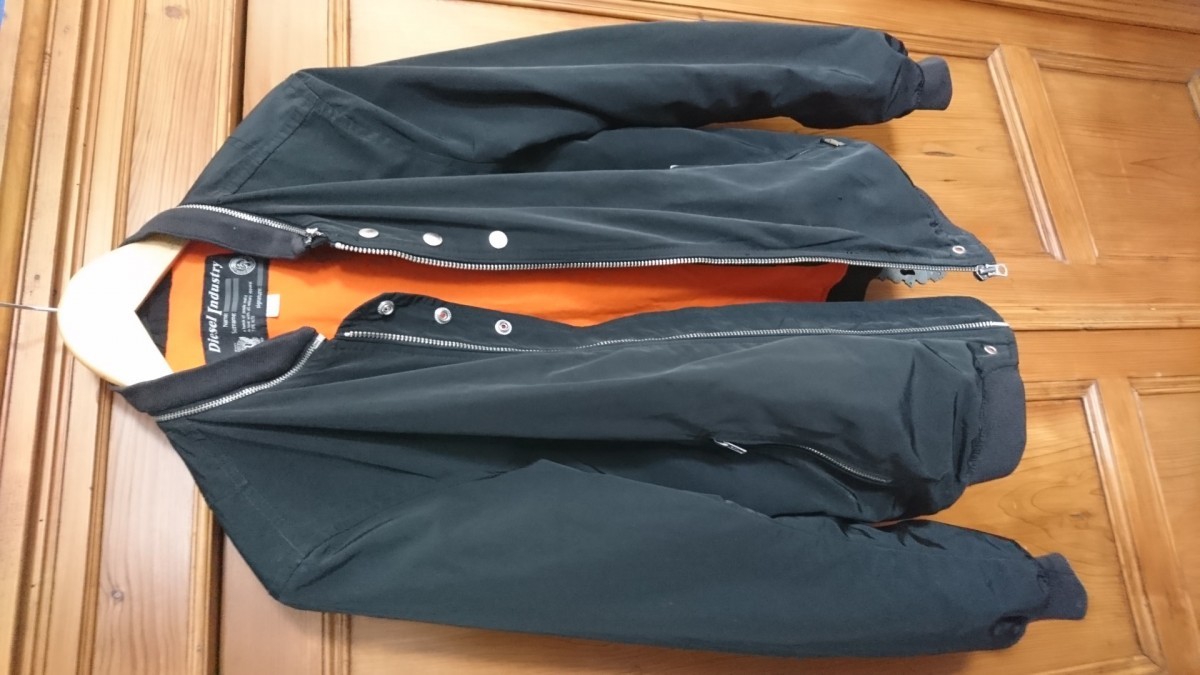 Rare Black Detail Collar Zipper Bomber Jacket - 4