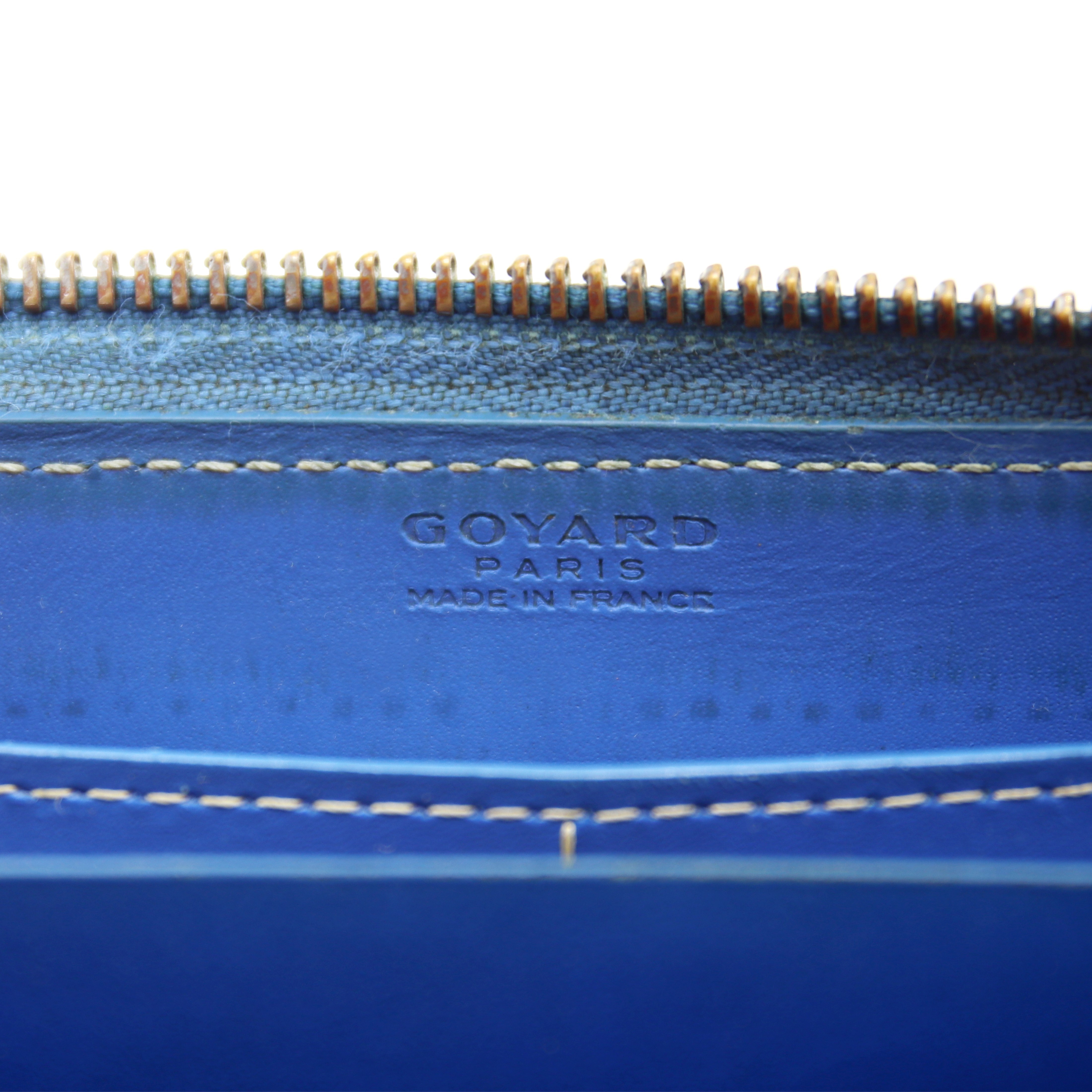 Goyard Matignon Zipped Wallet - Sky Blue Goyardine - 9