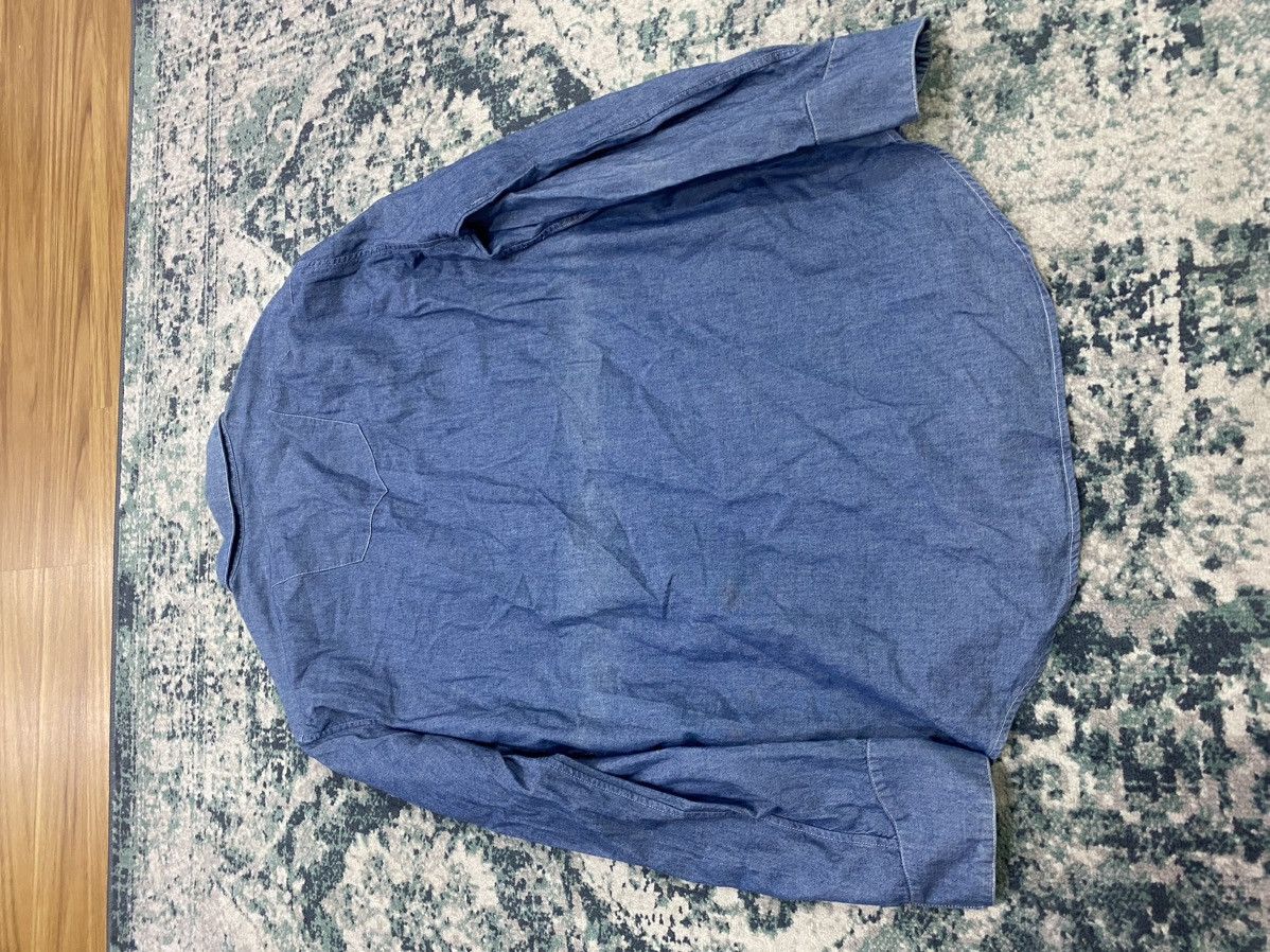 AW09 Balenciaga Paris Faded Hidden Pocket Denim Shirt - 14