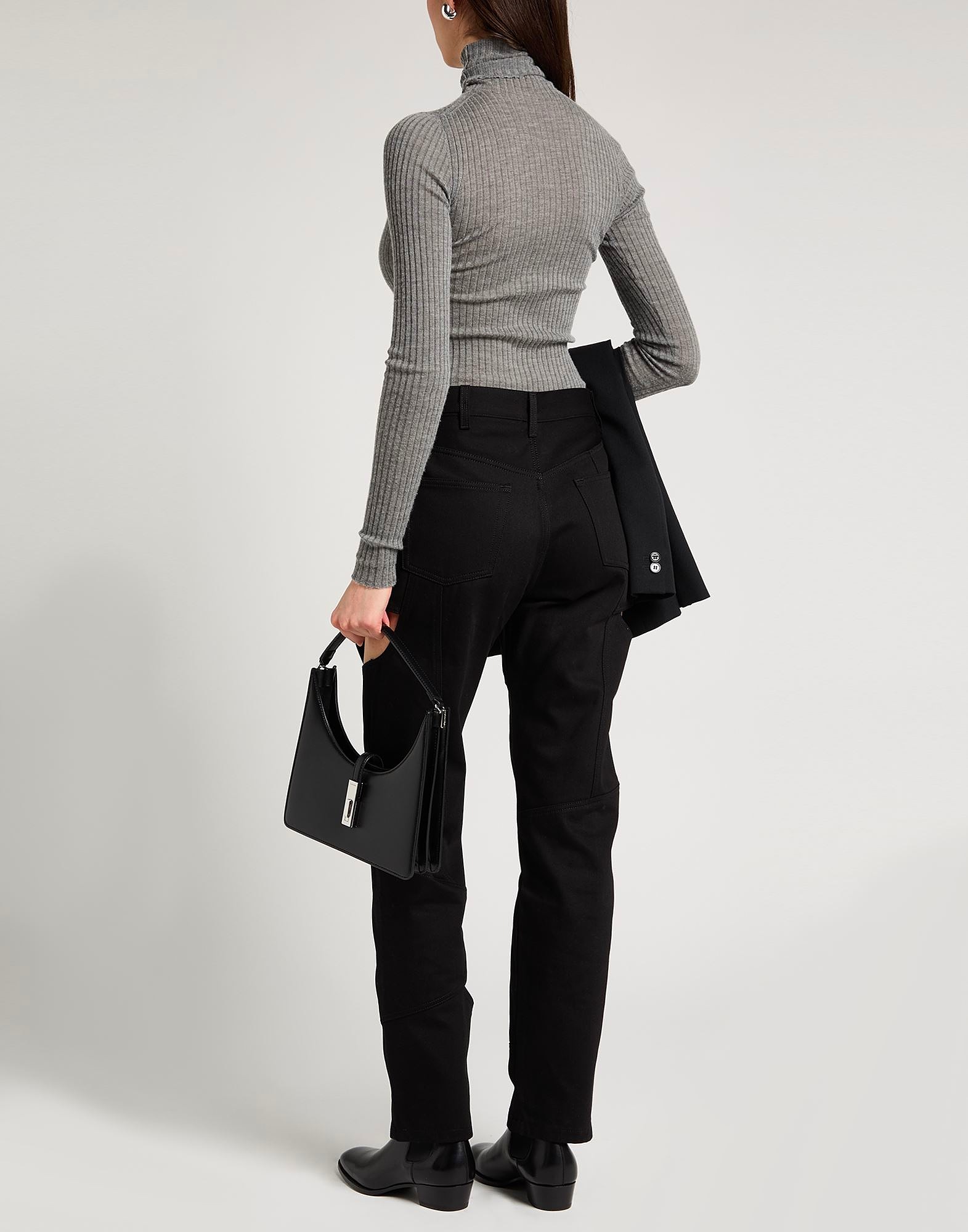 AW21 BLACK EUTROPHIC DENIM TROUSER - 3