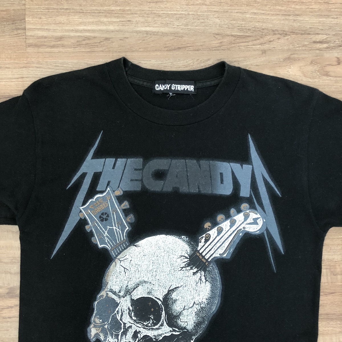 Japanese Brand - Vintage Candy Stripper “The Power Of Guitar” Shirt  Metallica