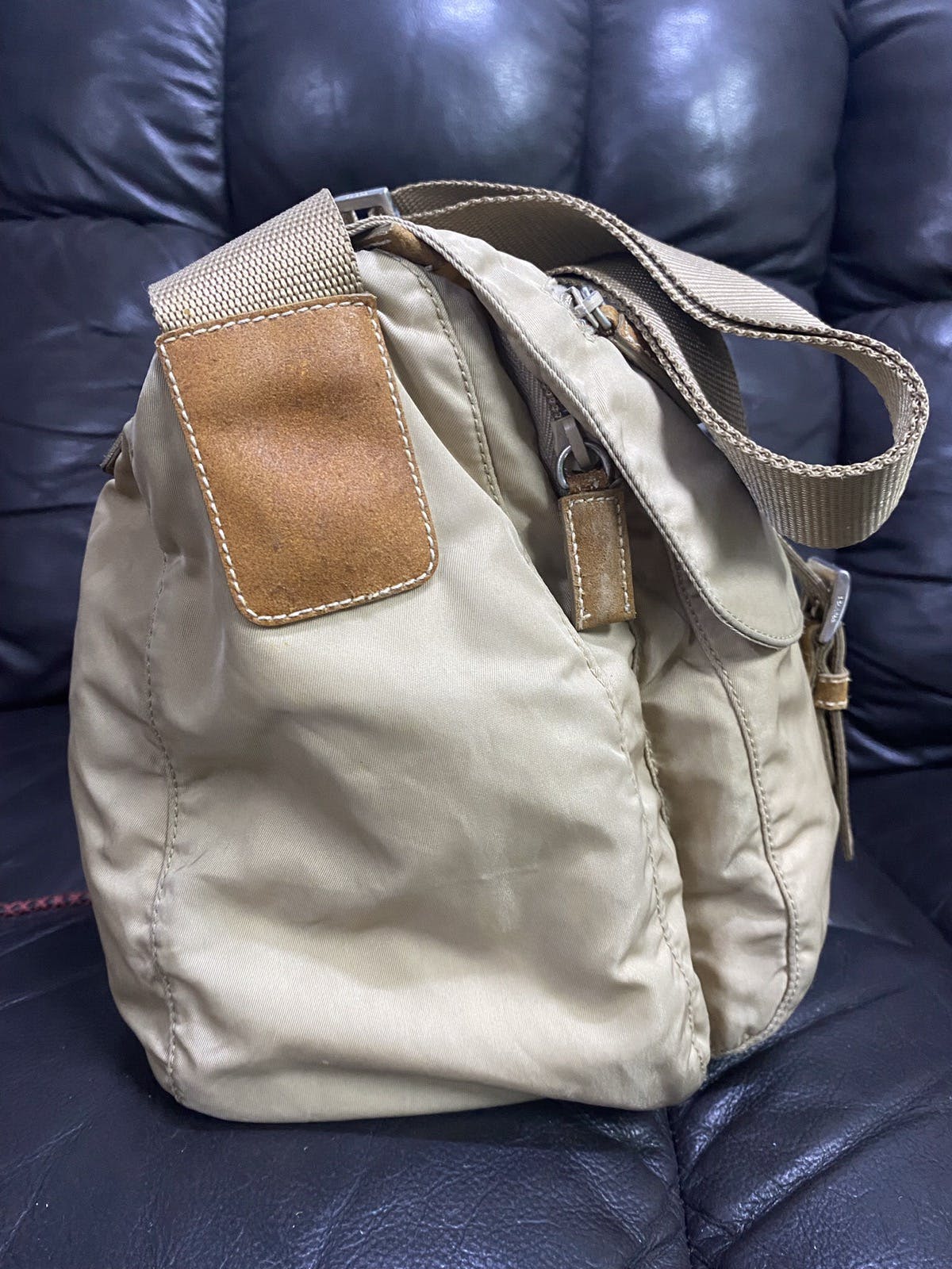 Authentic Prada Tessuto Nyalon Messenger Shoulder Bag - 4