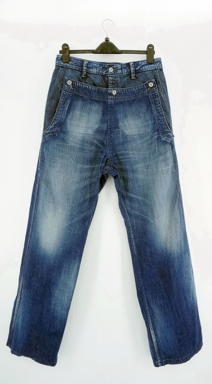 Japan JOHN BULL Front Flap button Fly Jeans - 2