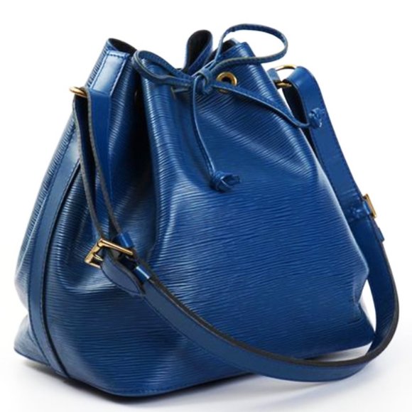 BEAUTIFUL Authentic Louis Vuitton Vintage Epi Petit Noe Shoulder Bag Toledo Blue - 1