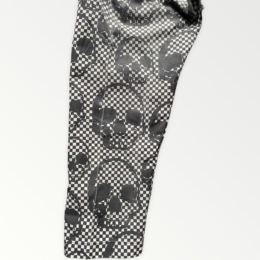 Runway SS11 Skull Checkered Print Pants - 10