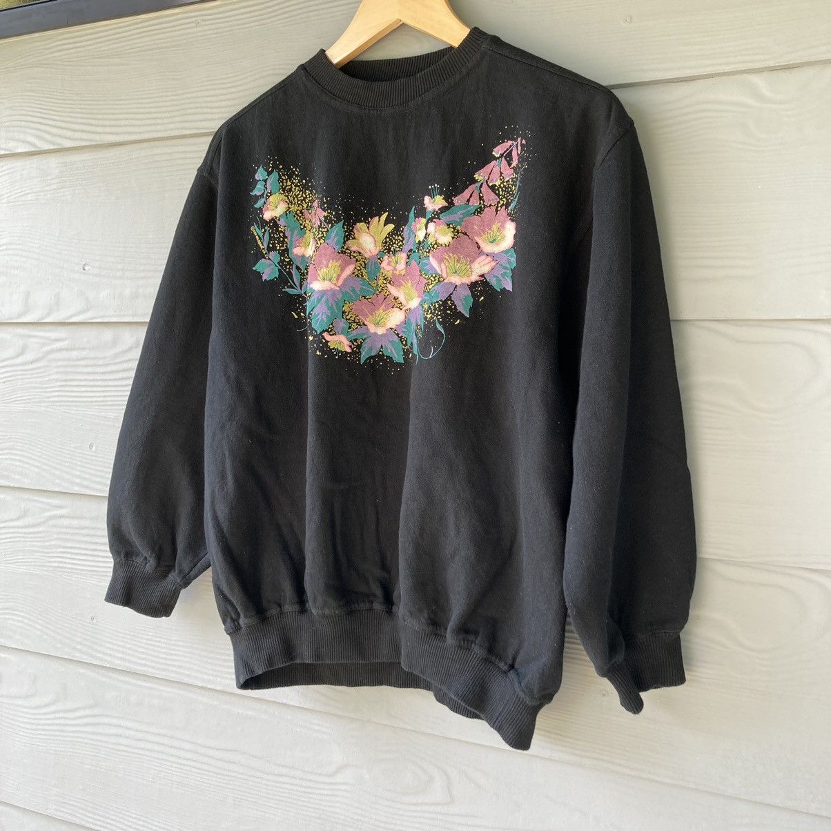 Vintage - 90s XCII Wildside L.A CA Black Sweatshirt - 3