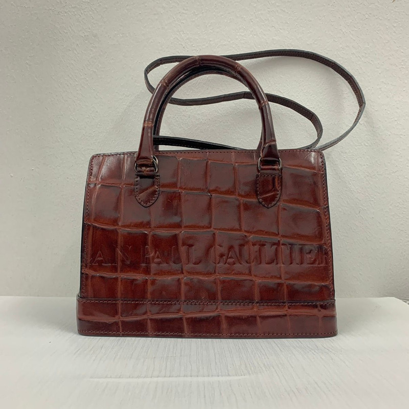 Jean Paul Gaultier Madison Tote Chestnut Crocodile handBag - 1