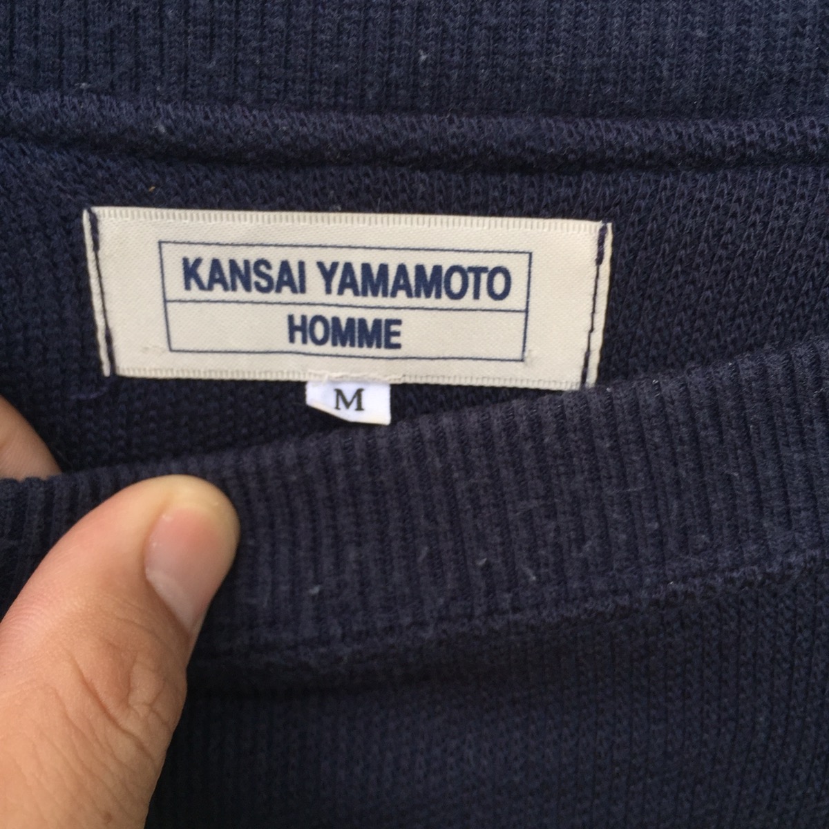 Kansai Yamamoto Kbs - Vintage 90s Kansai Yamamoto Homme Embroidery Logo Sweatshirt - 3