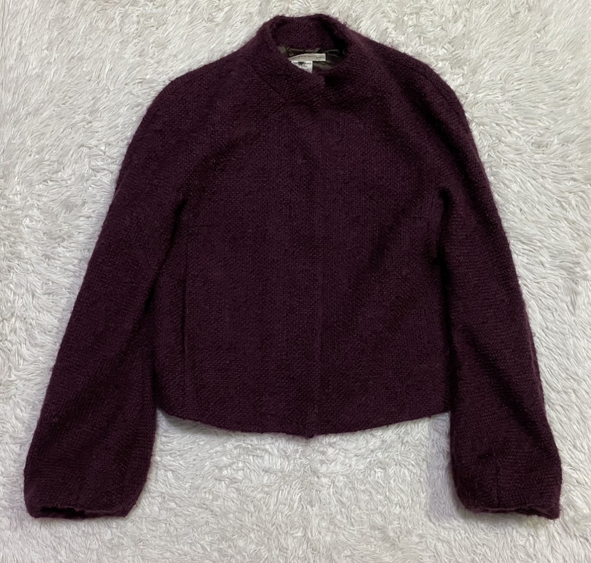 Button Up Mohair Wool Blend Jacket - 3