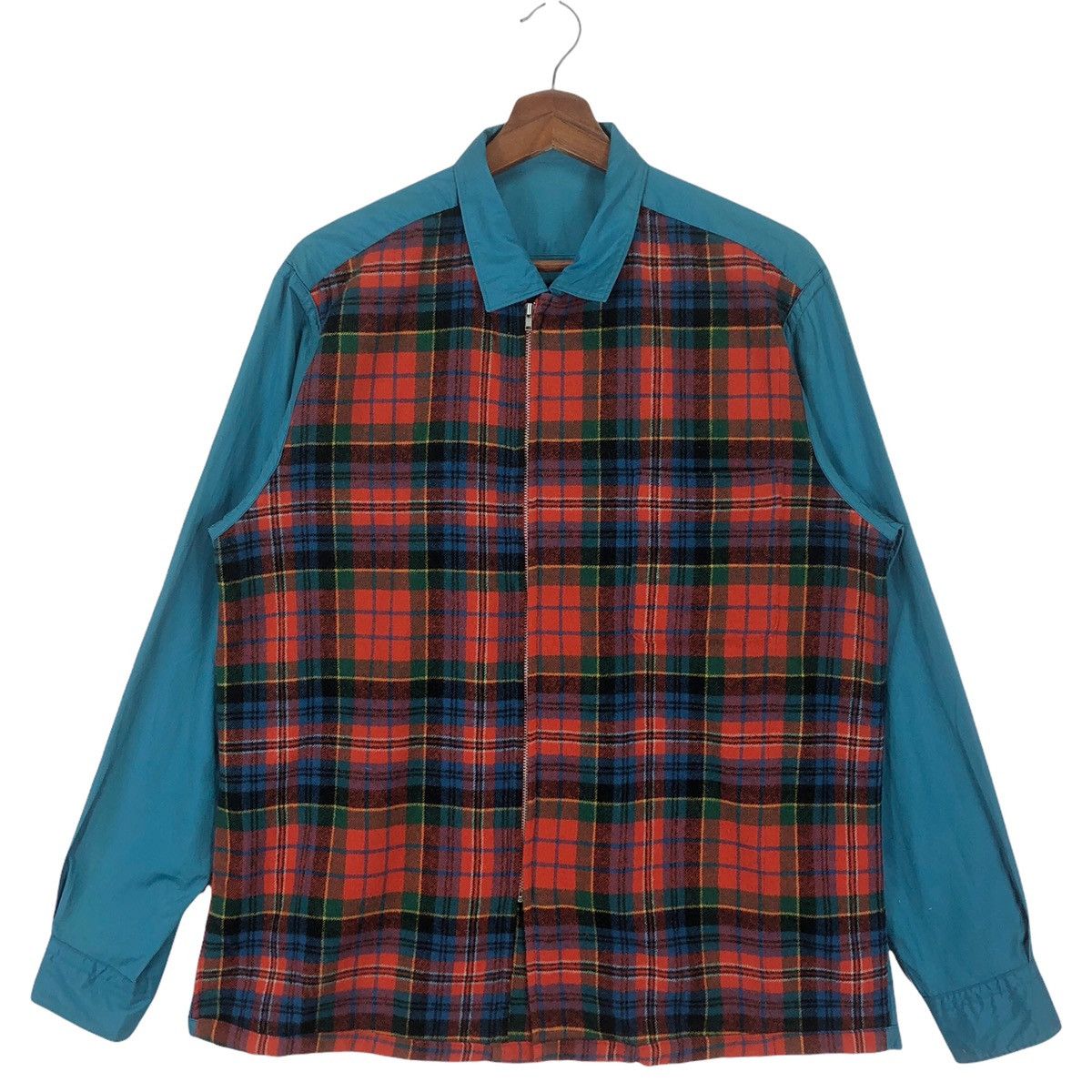 AD2001 CDG Comme Des Garcons St Amano Tartan Patchwork Shirt - 1