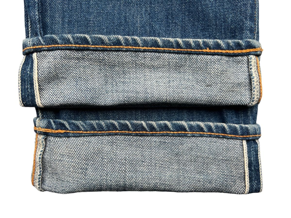 Vintage 45Rpm Selvedge Faded Distressed Denim Jeans 29x29 - 7