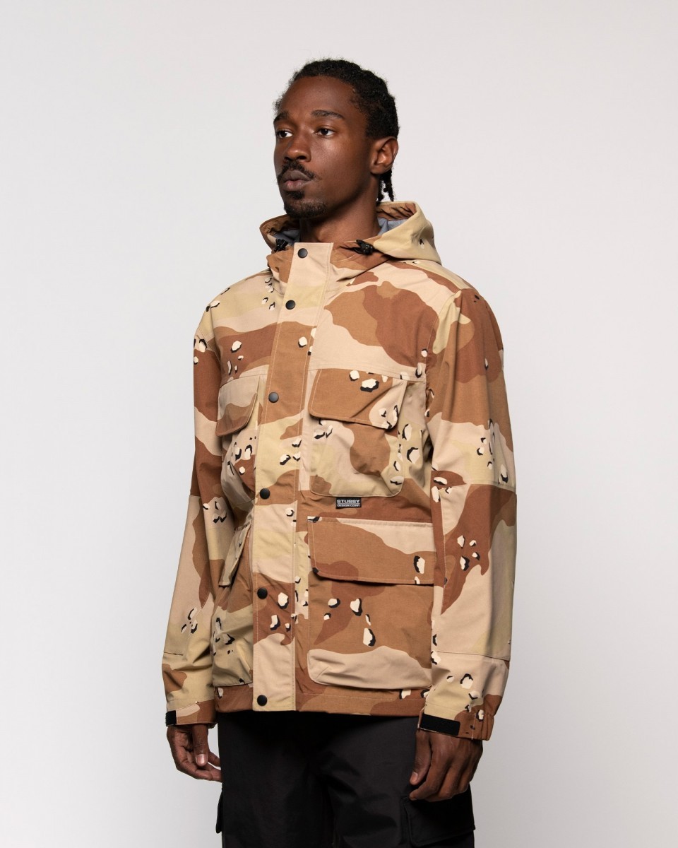 STUSSY CAMO TAPED SEAM FIELD JACKET