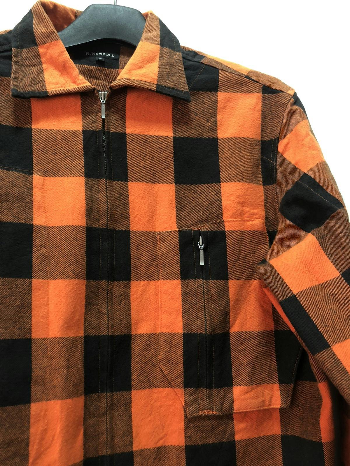 R NEWBOLD Flannel Shirt Zip Workwear - 3