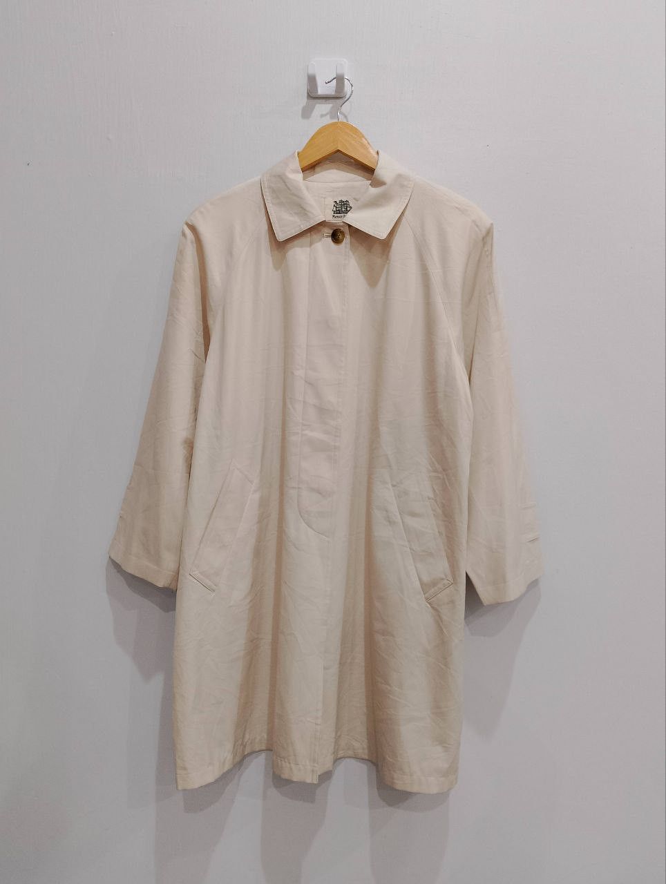 Archival Clothing - MENER BATEAU Made in Japan🇯🇵 Beige Ester Long Coat Jacket - 2