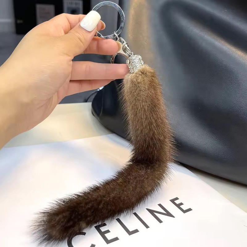 Japanese Brand - Real Fur Mink Tail Keychain - 1