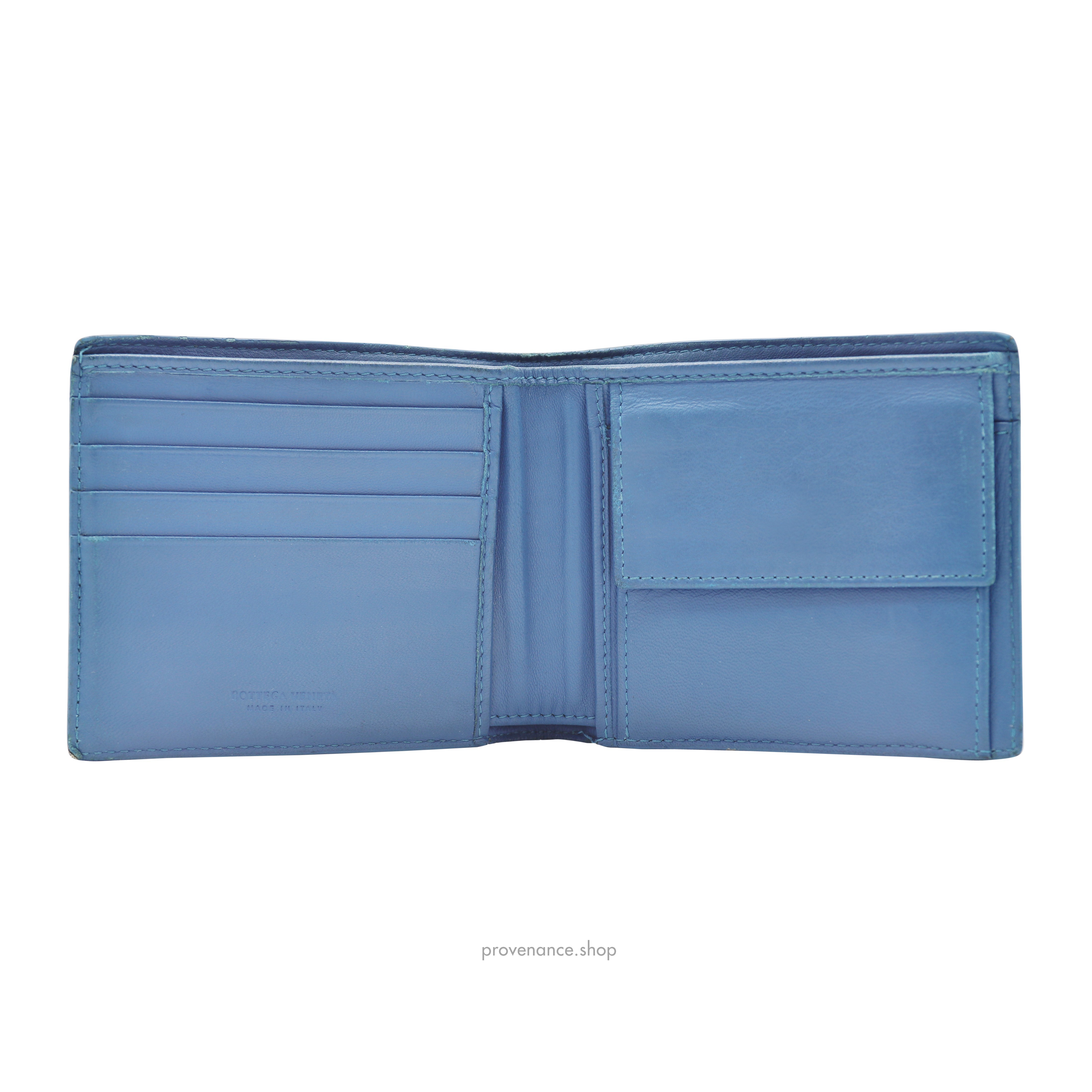 Bifold Wallet - Blue Lizard Leather - 6