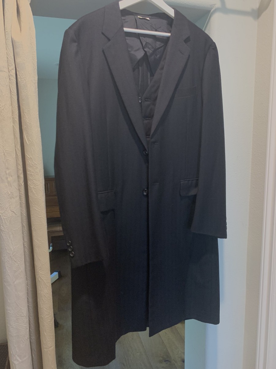 Herringbone wool vest coat - 4