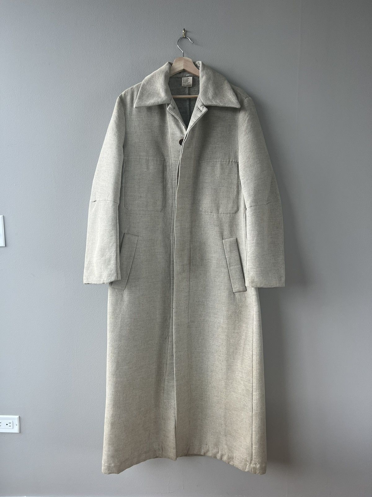 AW99 Floor-Length Wool Coat - 1