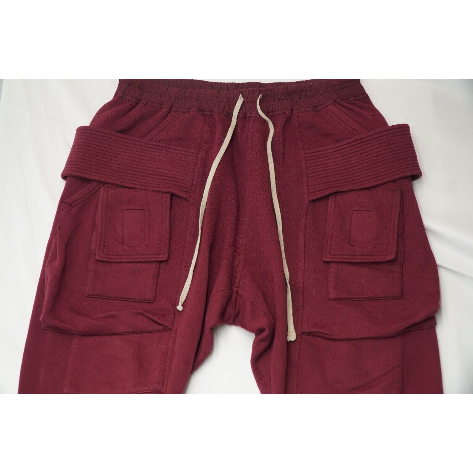 Rick Creatch Cargo Cropped Sweatpant Bruise Red FW20 - 5