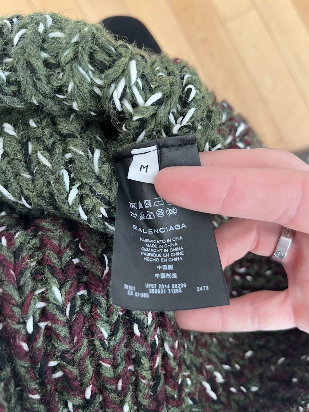 NWT - Balenciaga Marbled Heavy Knit Sweater - 6