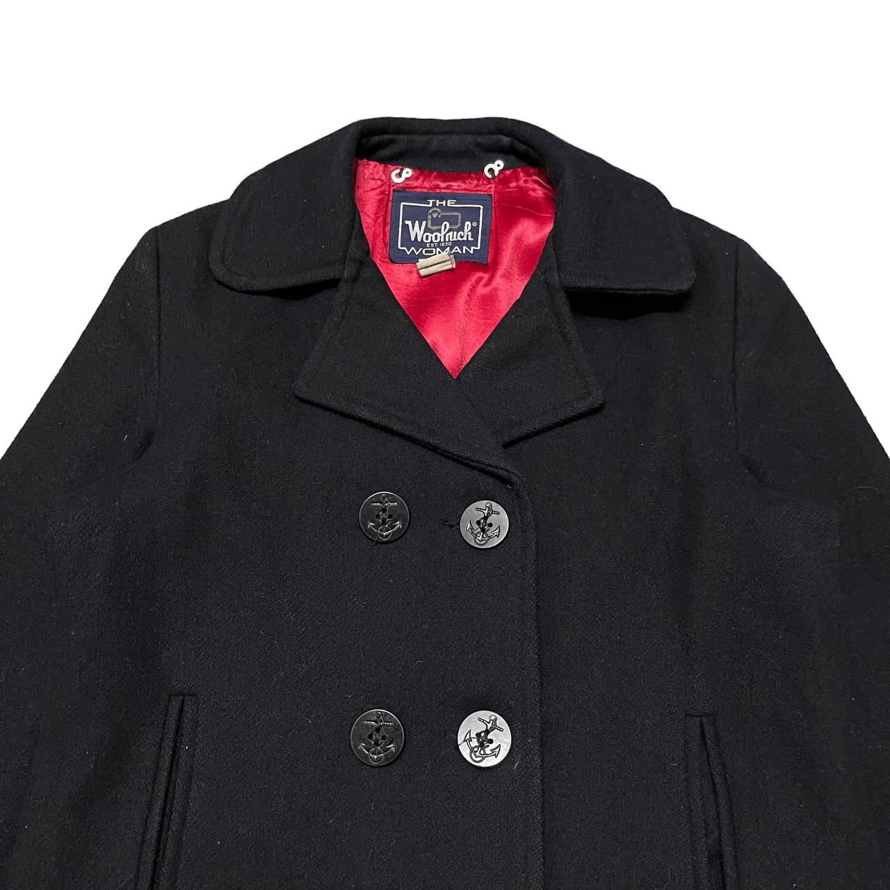 Vintage Early 80's Woolrich Wool Coat Double Breasted - 2