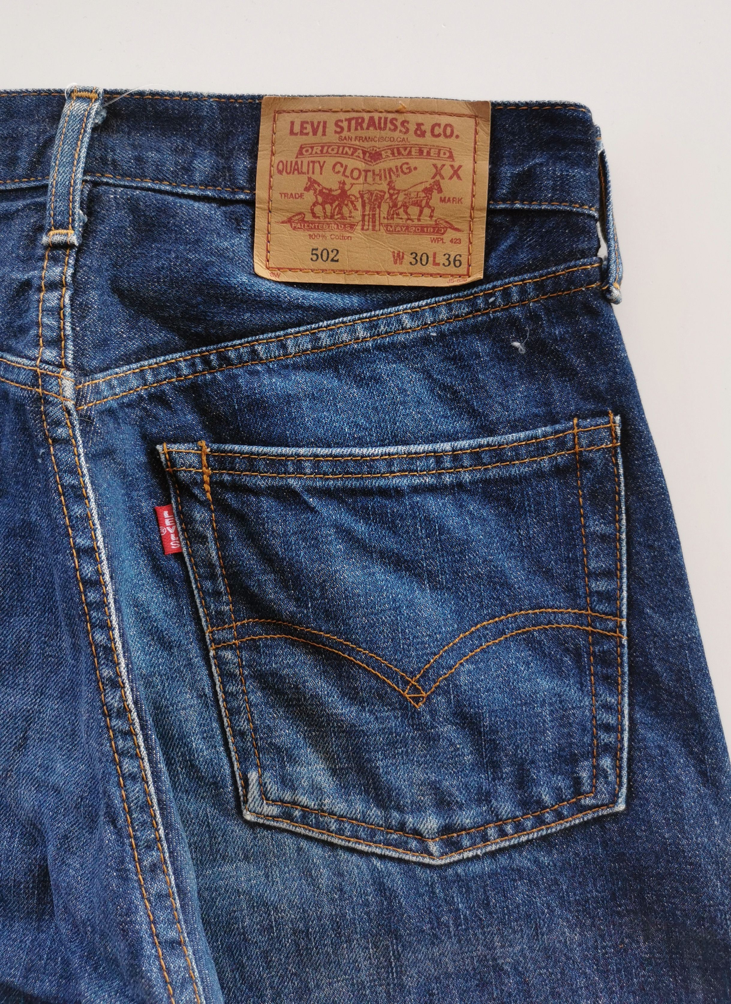 1997 Vintage Levis Lot 502 Selvedge Jeans - 6