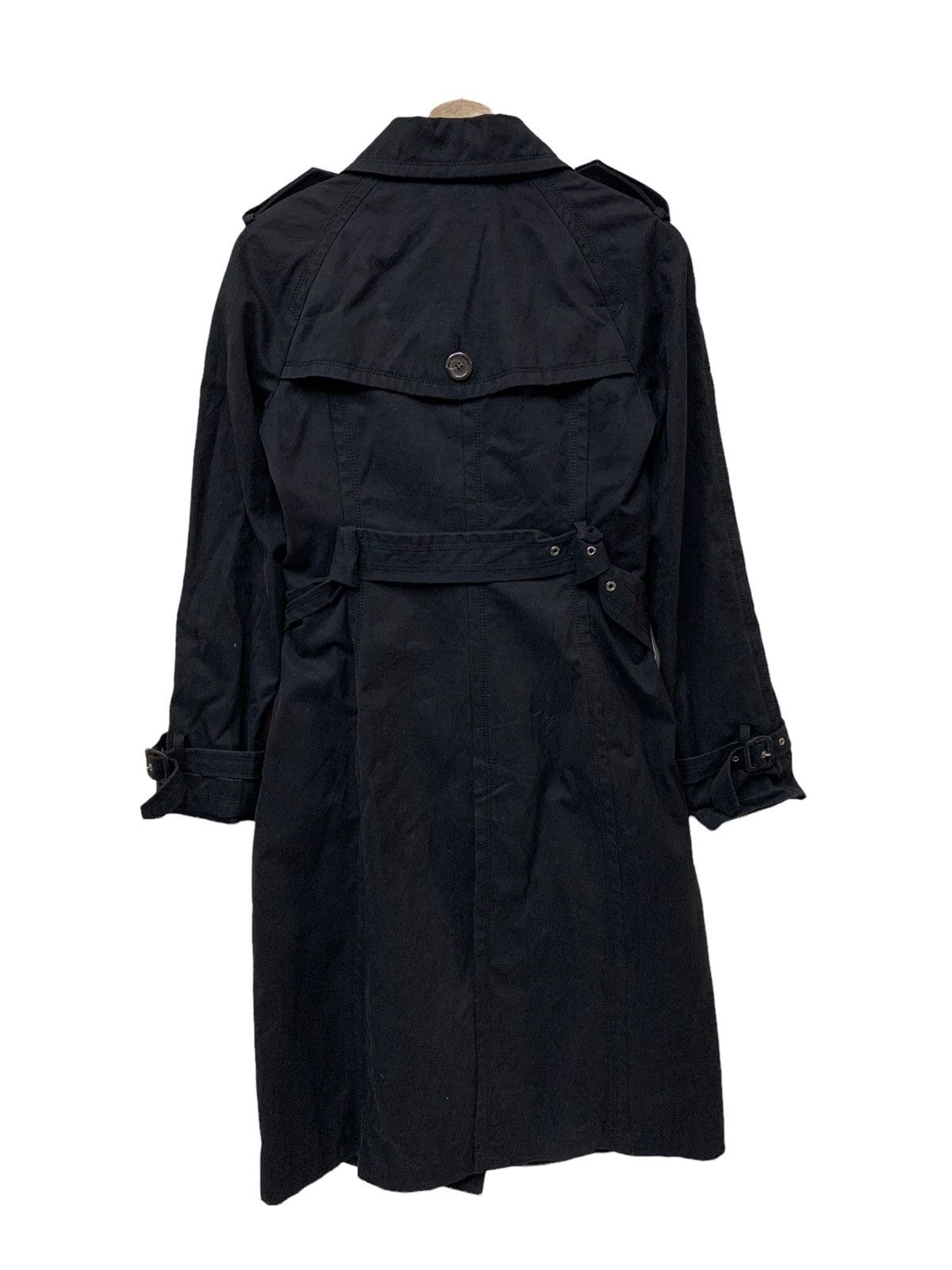 🔥BURBERRY BLUE LABEL WOOL CHERRY LINED TRENCH COAT - 9
