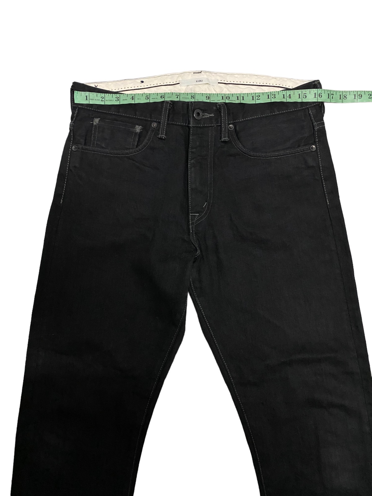 Vintage - Vintage Kuro Aulick Selvedge SuperBlack Denim Jeans - 15