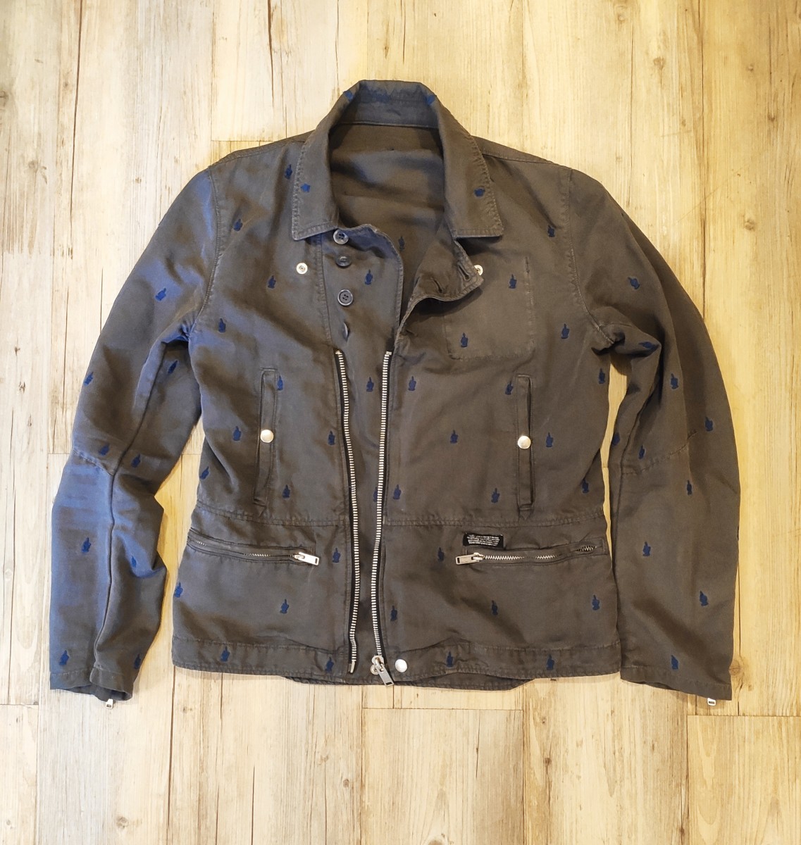 GRAIL! SS13 FUCK K4202-2 biker jacket - 6