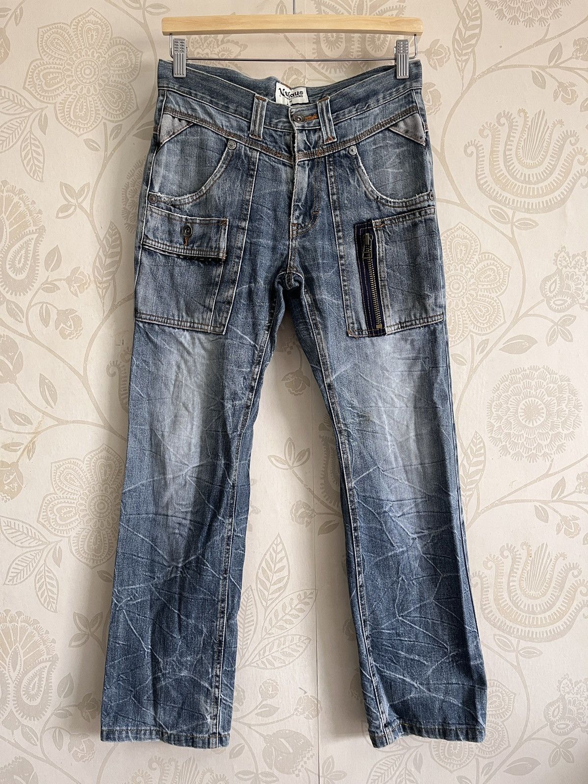 Japanese Brand - Vintage Nylaus Japanese Designer Bush Pants Denim Pockets - 1
