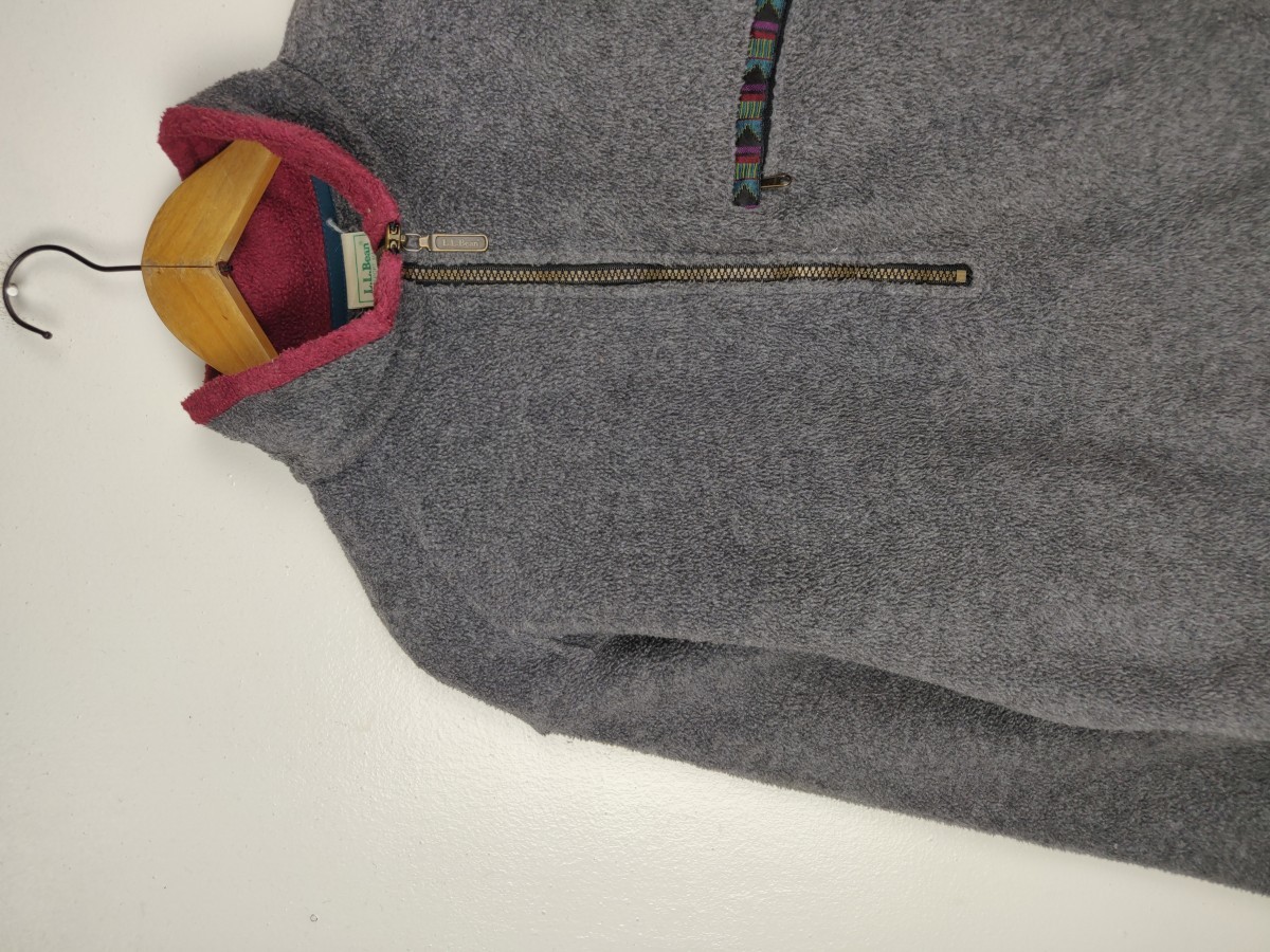 L.L. Bean - L. L. Bean Fleece Sweater Pullover Jacket - 4
