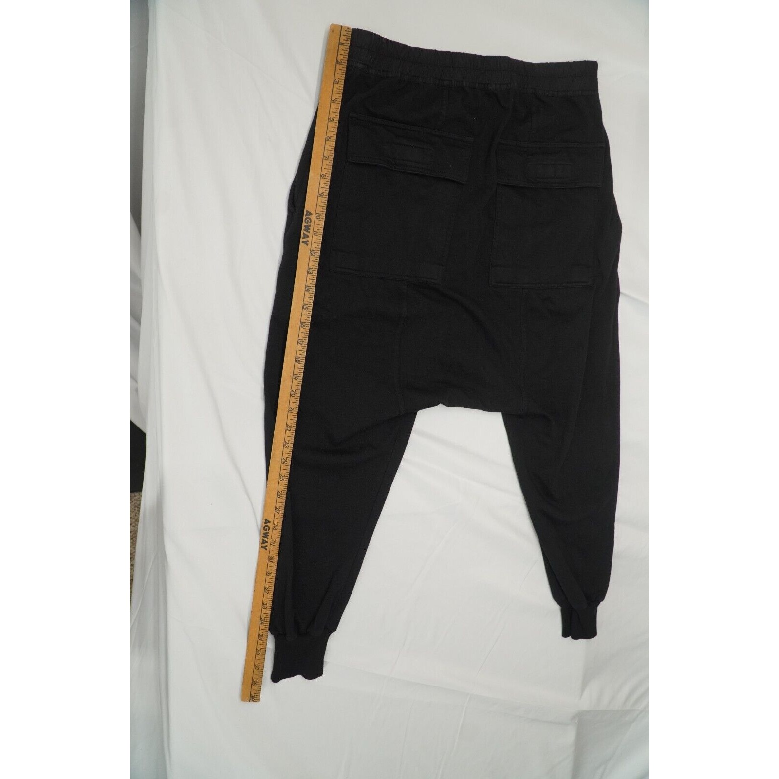 Rick Prisoner Black Pants Drop Crotch SS20 - M - 16