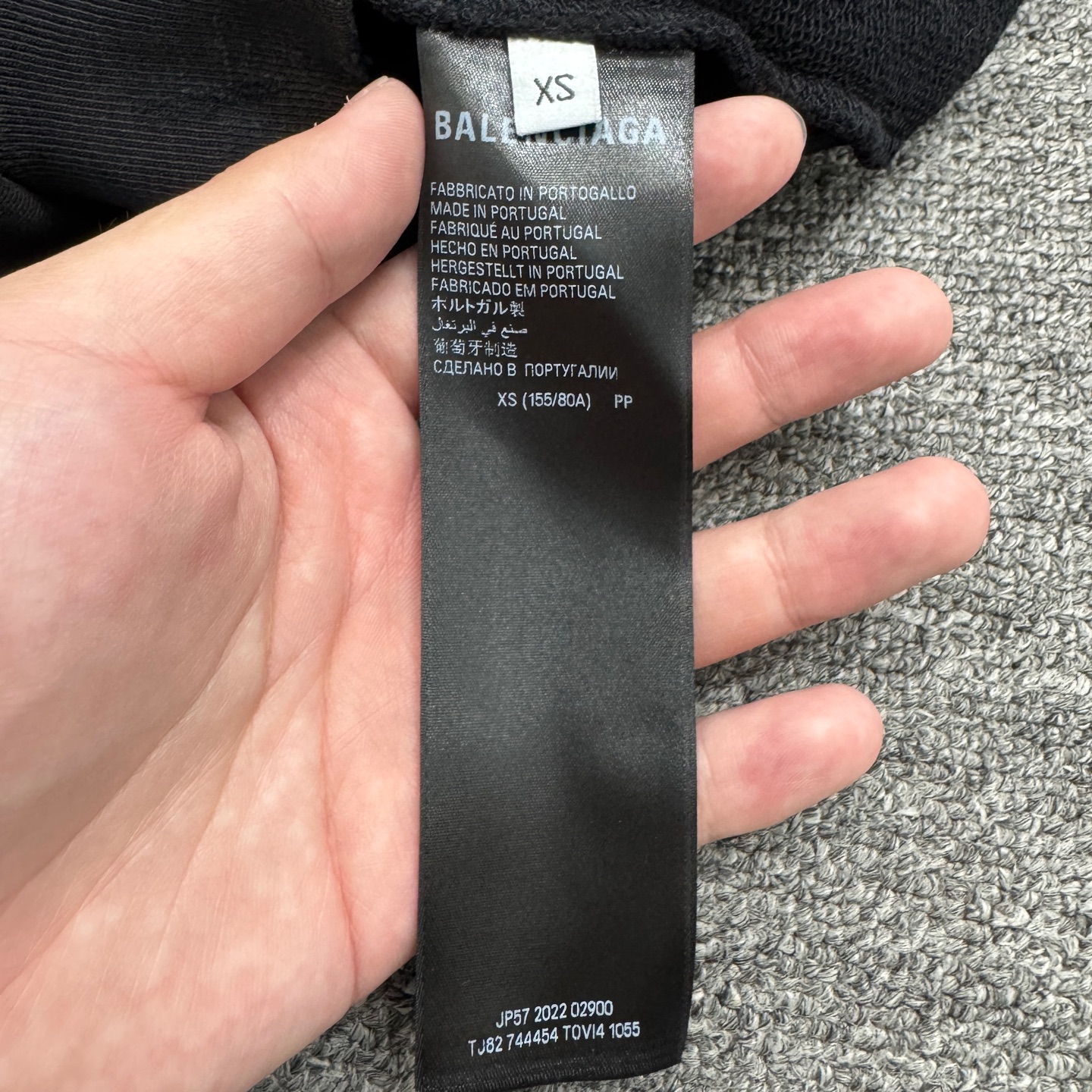 Balenciaga mud-dyed distressed hoodie - 5