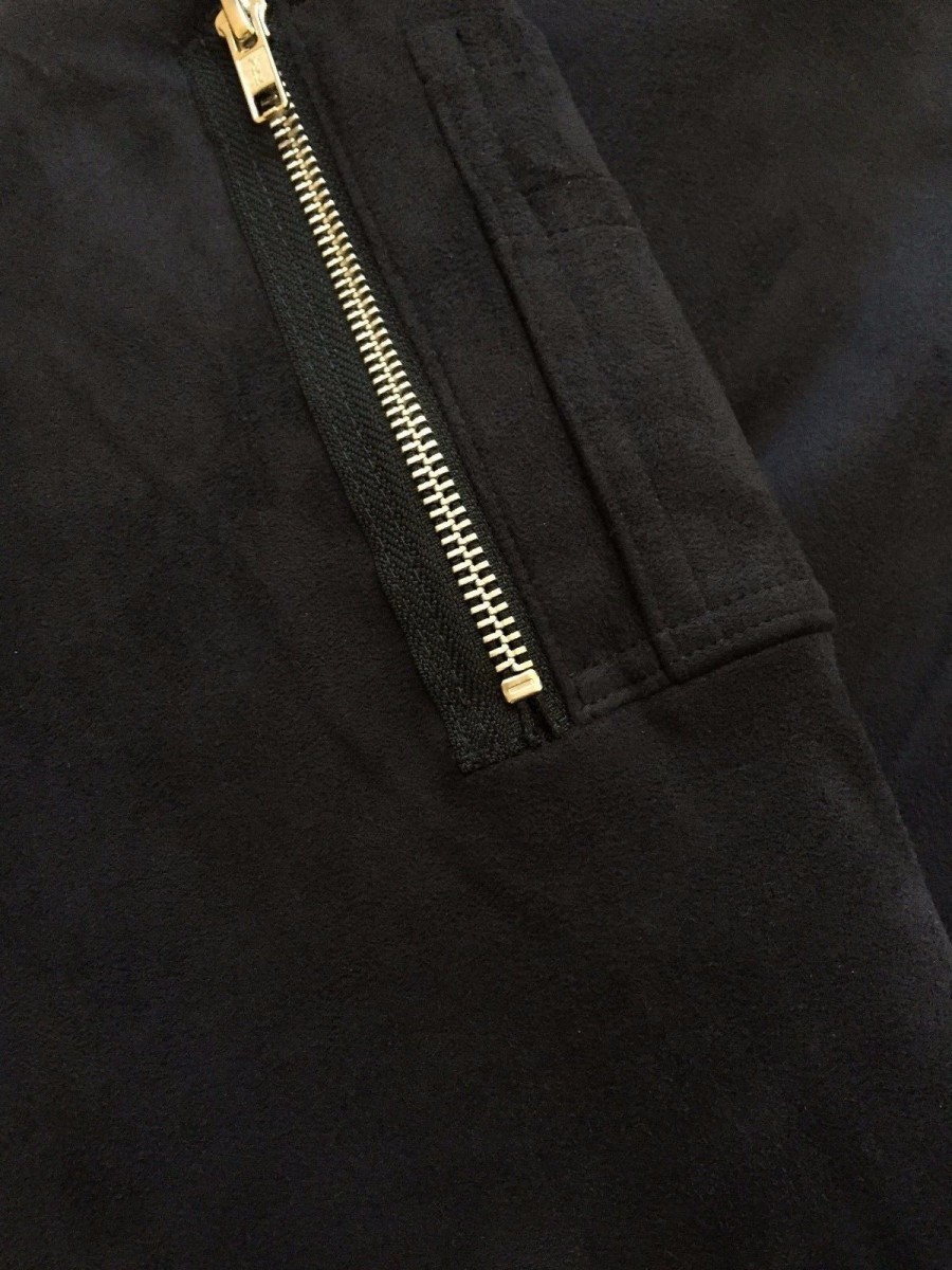 Adyn - Vegan Suede Bomber Jacket - 2