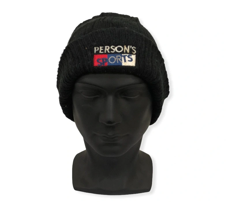 Hats - Vintage Persons Spell Out Beanie - 1