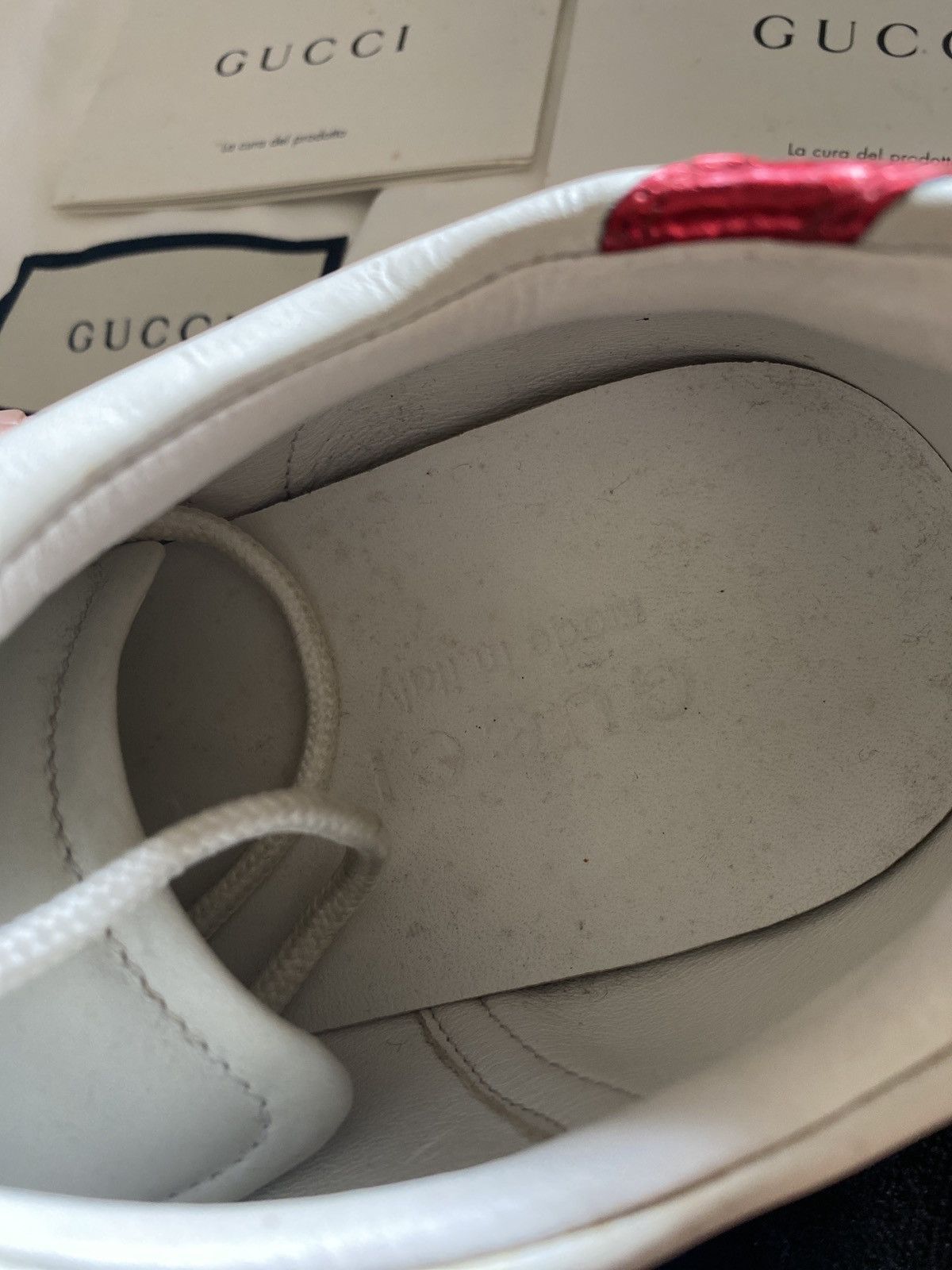 GUCCI GG MARMONT LOW-CUT SNEAKERS - 10