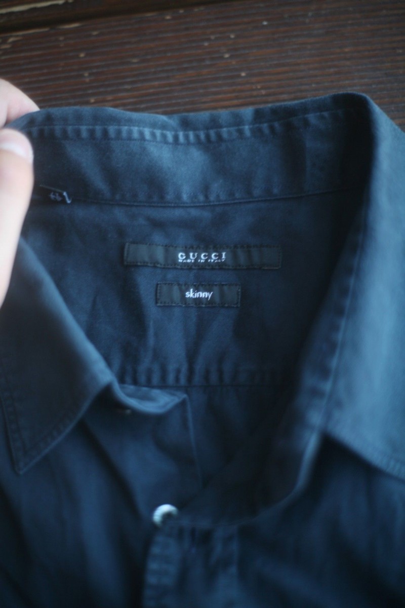Navy Blue Short Sleeve Chest Pocket Shirt - 5