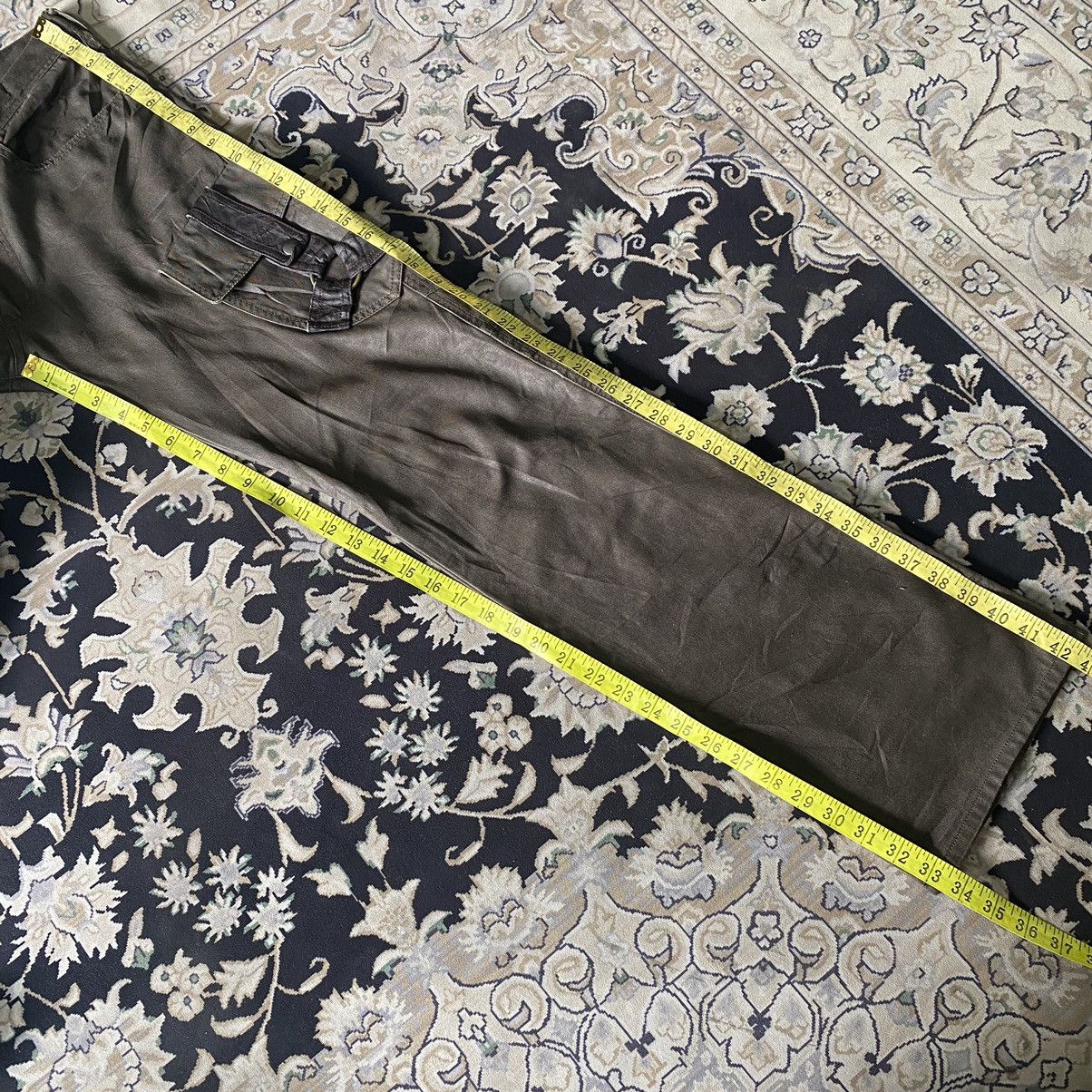 Le Grande Bleu (L.G.B.) - DIFFERENCE RUPERT Coated Wax Cargo Bondage Flare Pants - 19