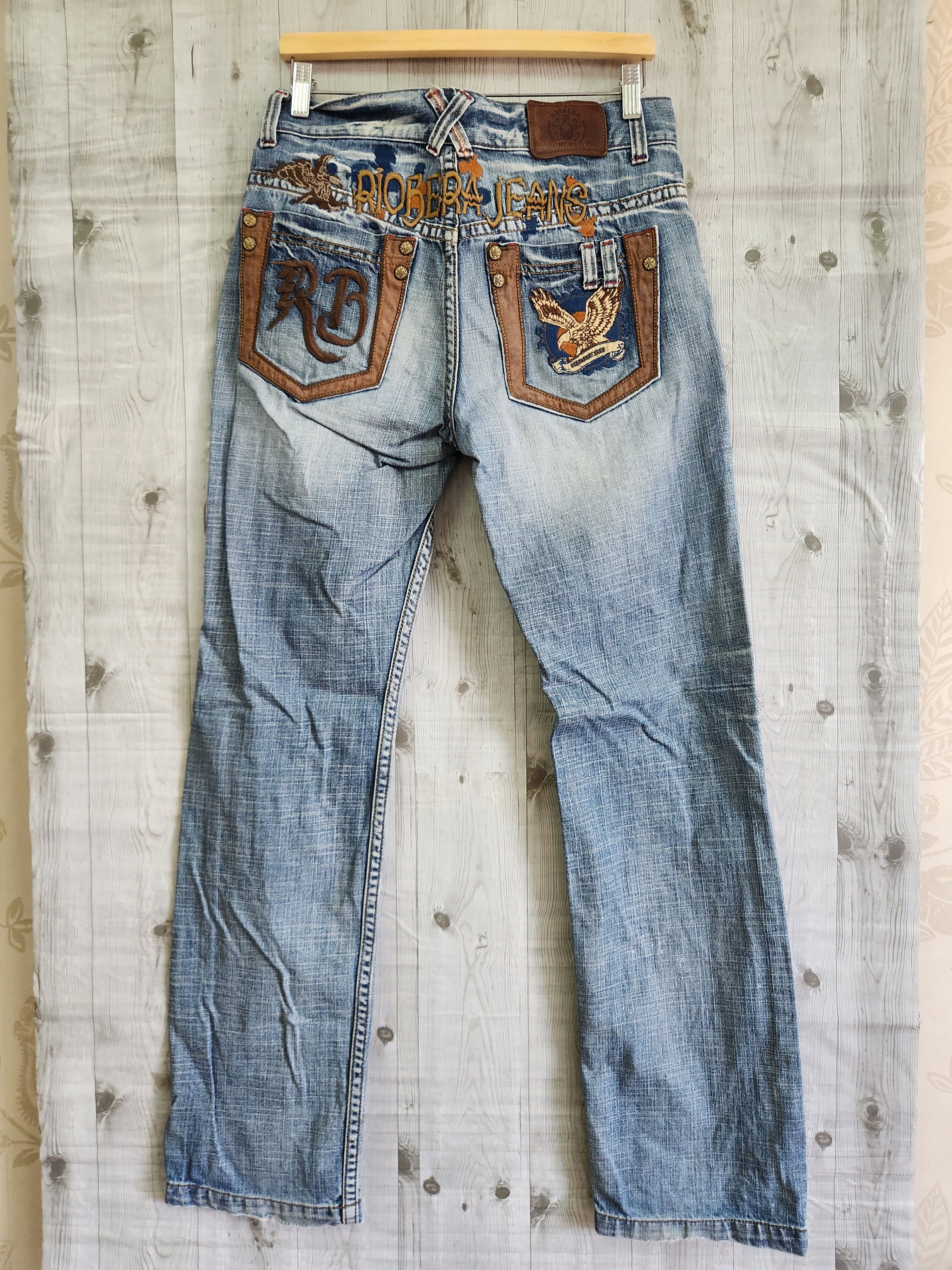 If Six Was Nine - Riobera Vintage Japan Denim Buttons Zipped Jeans - 23