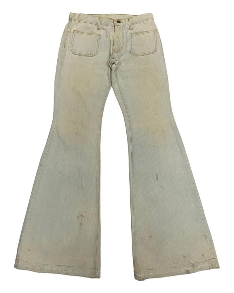 🔥FLARE JEANS JOHN BULL DISTRESSED FADED BOOTCUT DENIM JEANS - 1