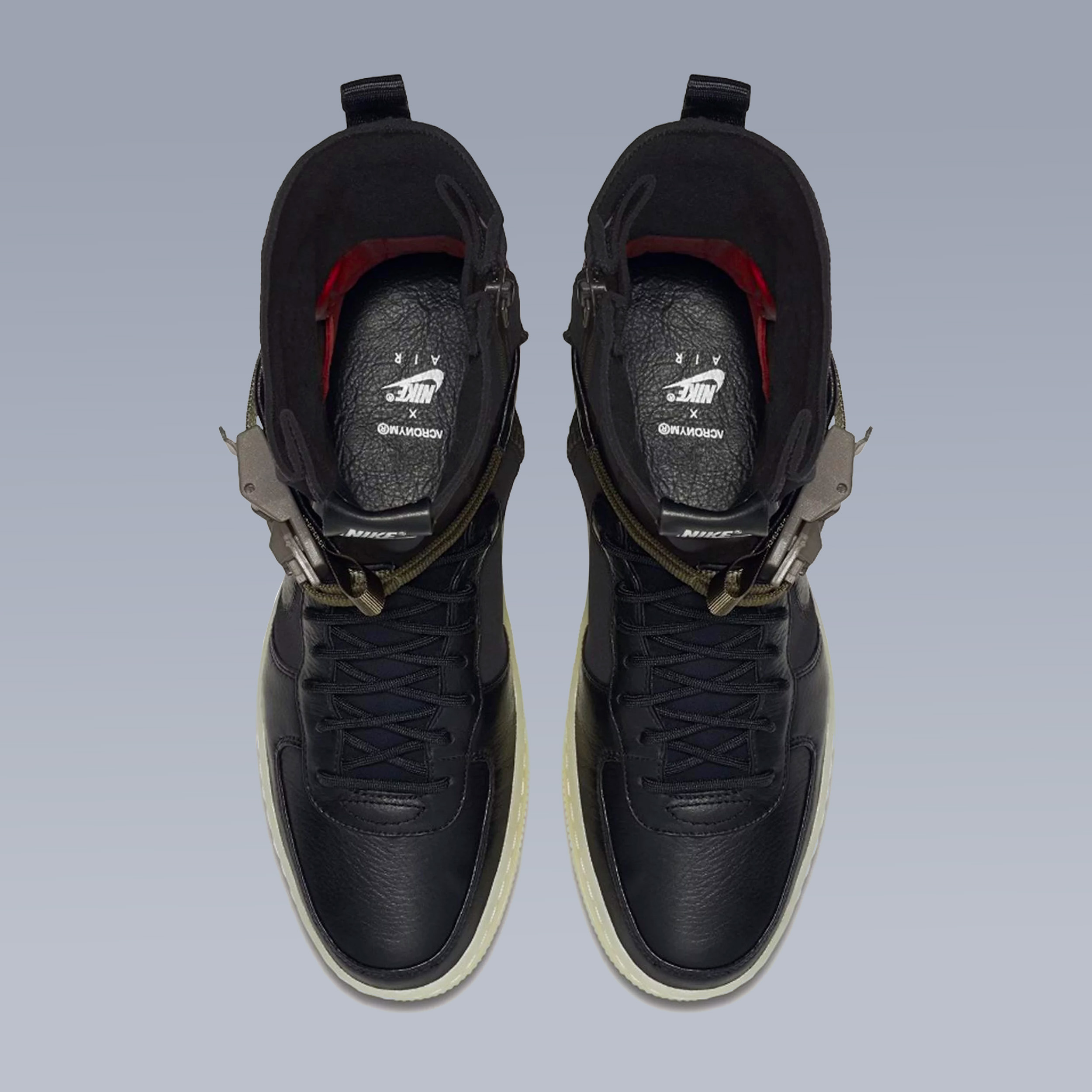 ACRNM® x Nike Air Force 1 Downtown 'Black Crimson' DS 649941-006 - 5