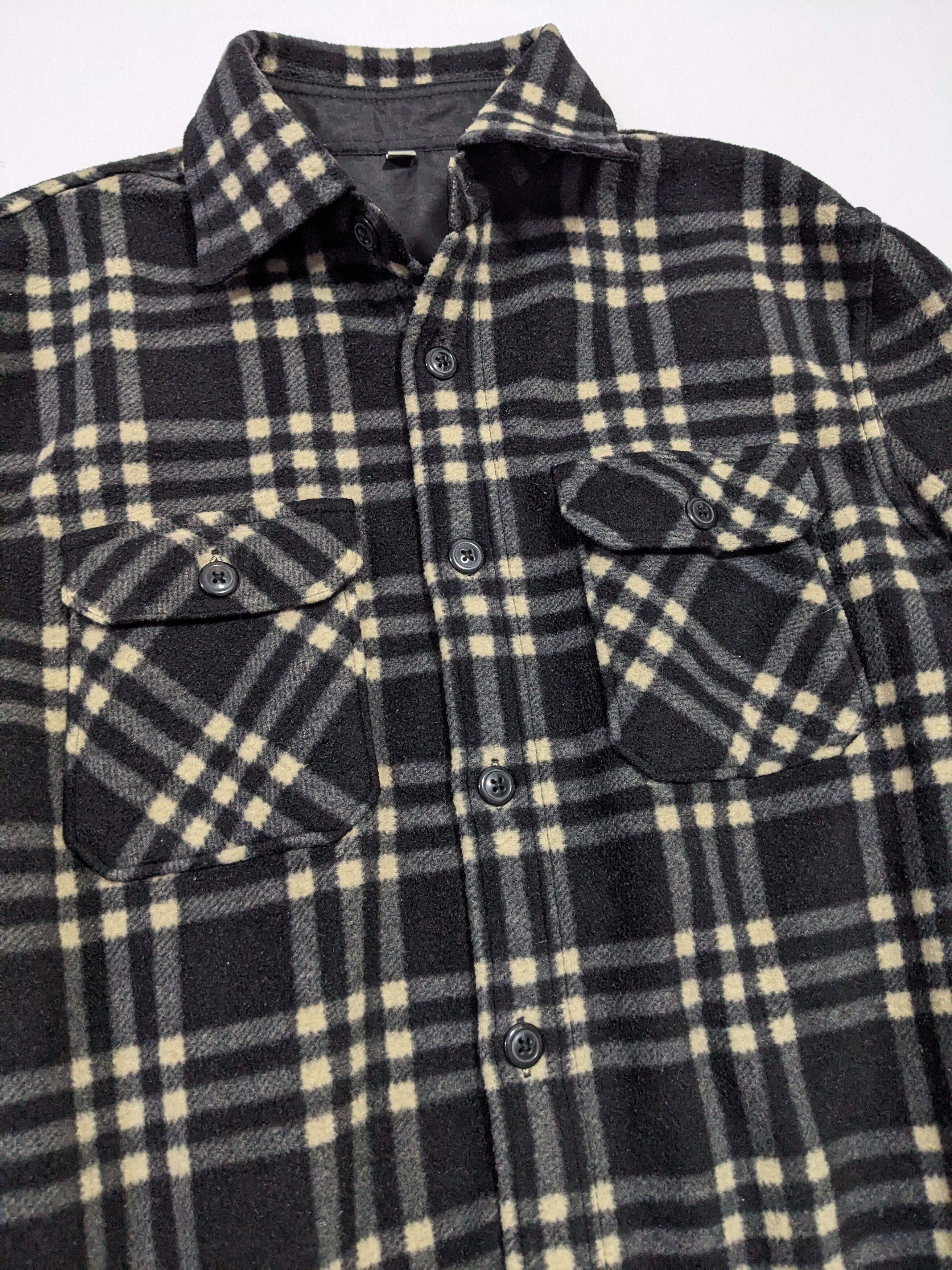 Uniqlo Fleece Long Sleeve Flannel Plaid Checked - 4