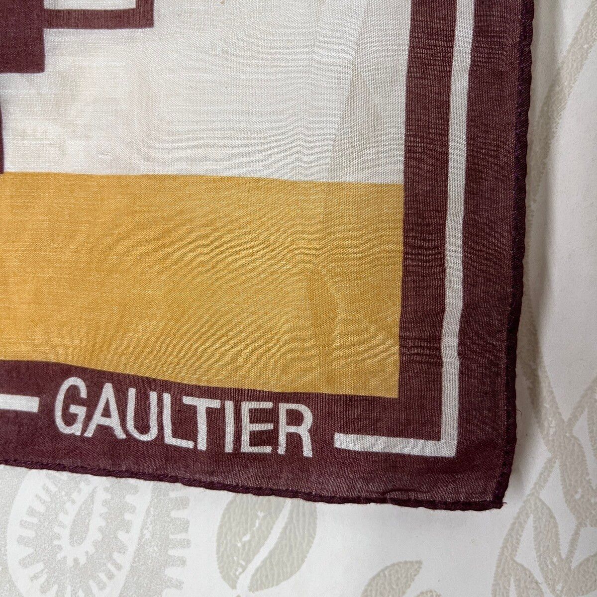 Vintage Jean Paul Gaultier Scarf Handkerchief Pocketsquare - 11