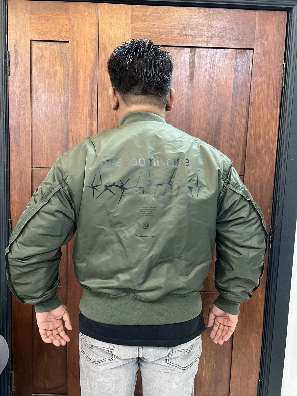 GU X Undercover Freedom Noise Bomber Jacket - 1