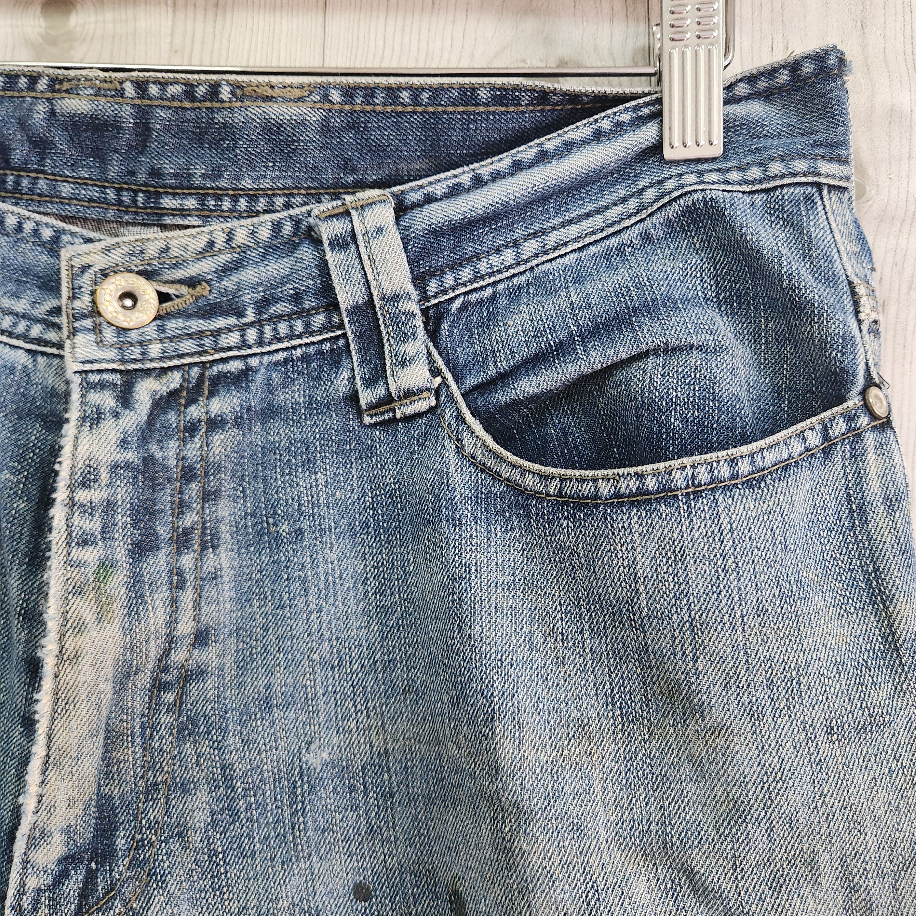 Vintage - Japan Fujiyama Distressed Denim Cargo Jeans - 5