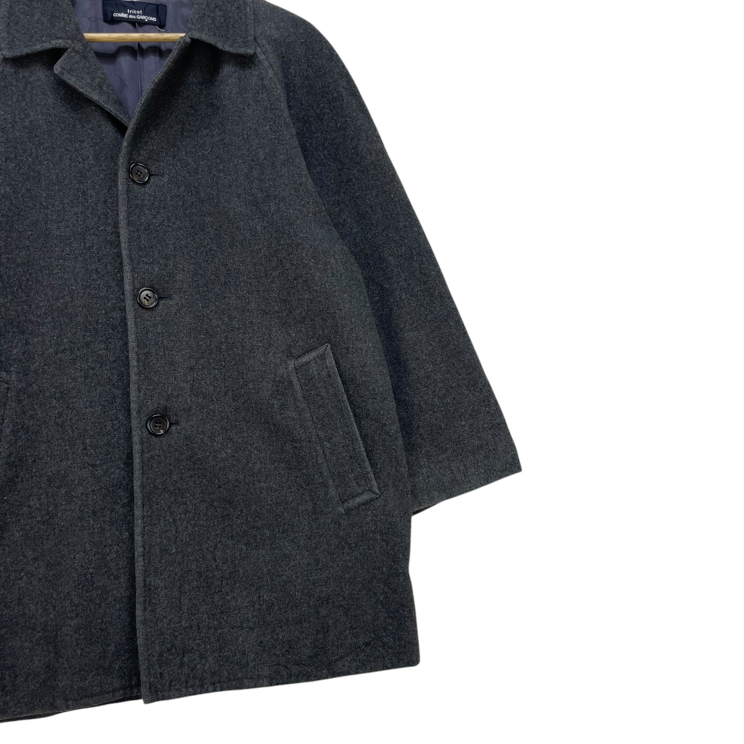 Vintage Comme Des Carcons Tricot AD1993 Long Coat Jacket  - 5