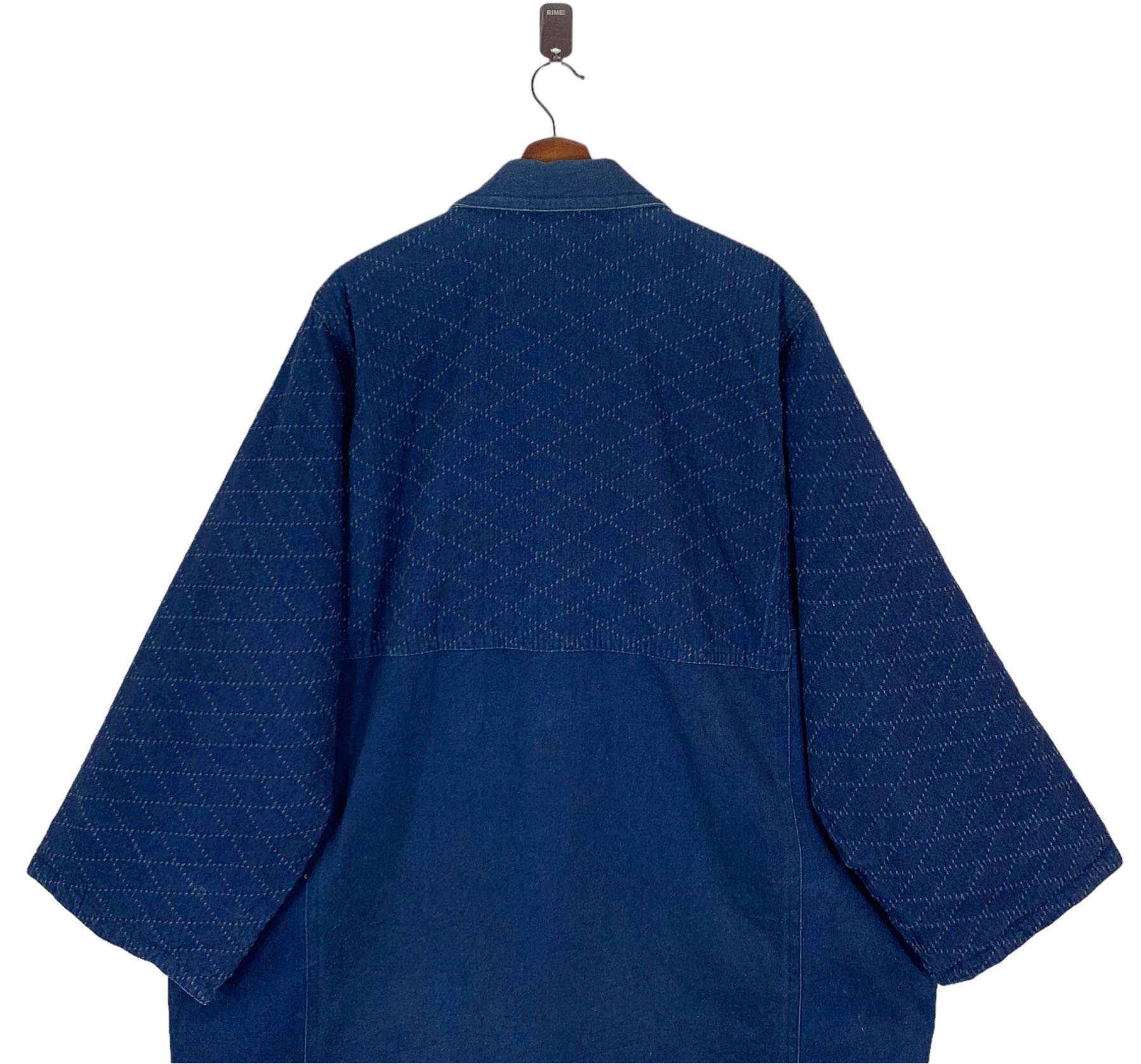 80s ACHIVAL CLOTHING ISSEY MIYAKE TSUMORI CHISATO DESIGN BORO DENIM INDIGO JACKET - 4