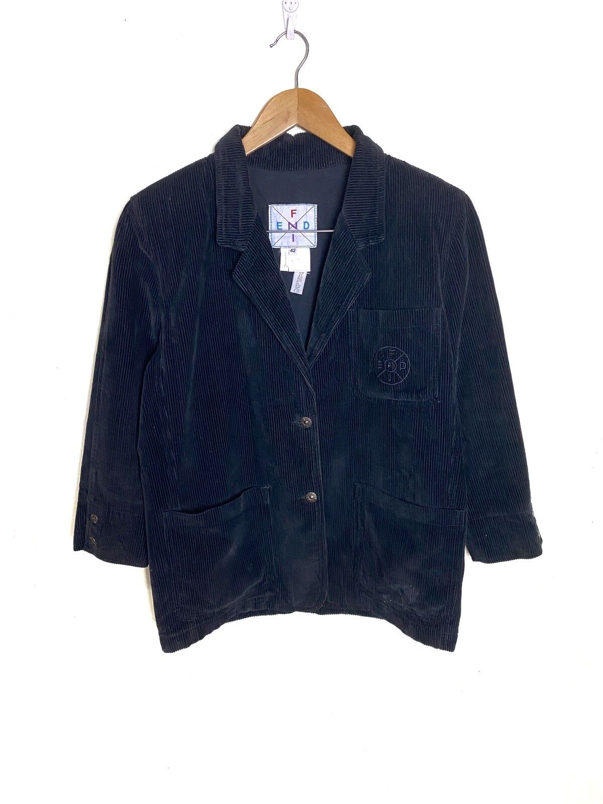 Vintage FENDI Corduroy Jacket Blazer - 1